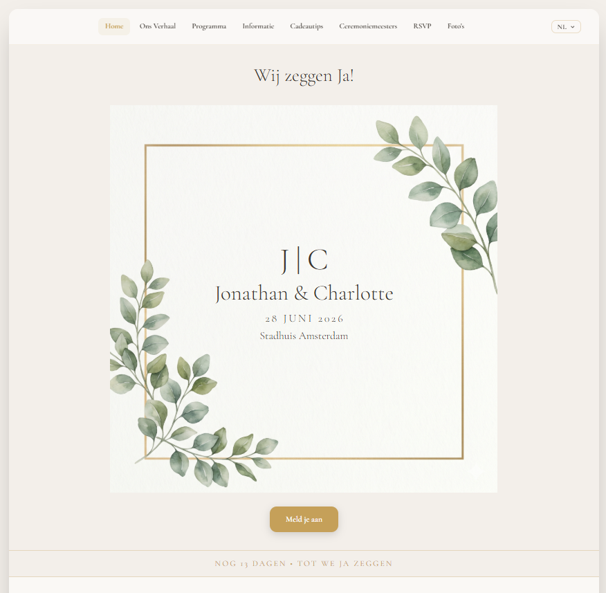 Gold & Ivory thema